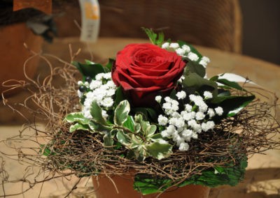 Blumenstrauß klein mit roter Rose 3